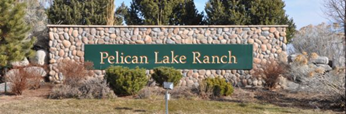 Pelican Lake Ranch sign